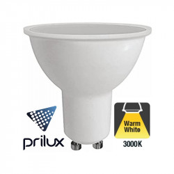 Prilux Lámpara LED 7W 220V GU10 [Luz Cálida] 3000K
