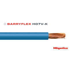 Miguelez Cable Flexible BARRYFLEX H07V-K. Rollo de 100 metros.