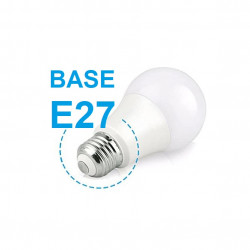 [Pack x10] Lámpara LED 9W 120/240V E27 1060 LM 6500K, Luz Blanca