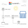 Lucendi Kit Solar AVANZADO para Autoconsumo de 3kW 120V, 7200Wh de Almacenamiento, 4 Paneles de 550W